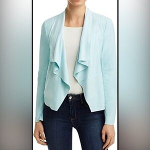 Bagatelle Aqua light blue/green- Women's Jacket - faux suede blazer - XL